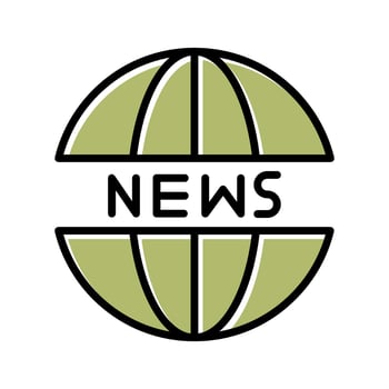 News Website Icon Design vector