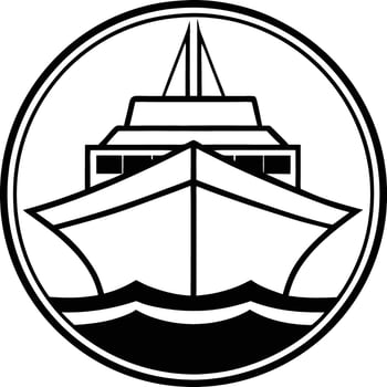Ocean Explorer Ship Logo vector