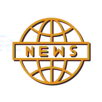 News Globe Icon Design vector