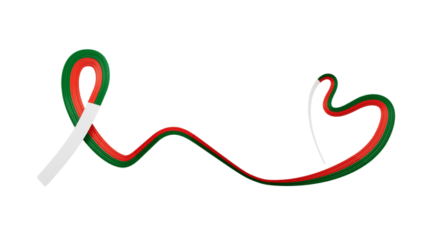 3d Flag Of Madagascar Heart Shaped Wavy Awareness Ribbon flag 3d Illustration png