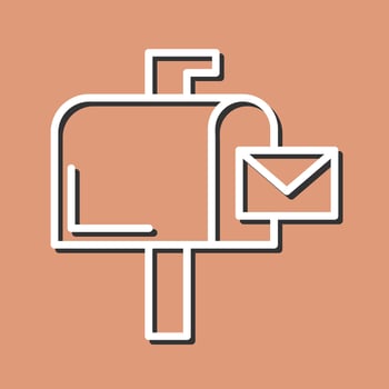 Mailbox Icon Design vector