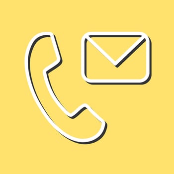 Contact Us Icon Design vector