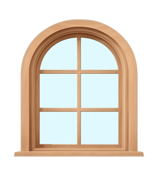 Arch Window Isolated on Transparent Background png