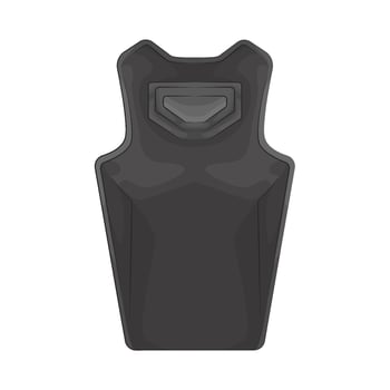 Illustration of police bulletproof vest vector