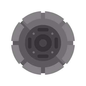 Car clutch disc plate showing working parts vector
