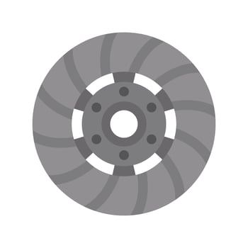 Car clutch disc providing smooth gear changes in vehicles vector