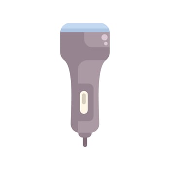 Electric epilator removing body hair with laser technology vector