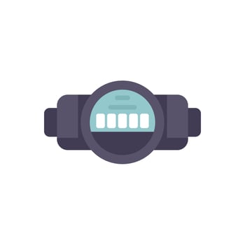 Water meter measuring water consumption icon illustration vector