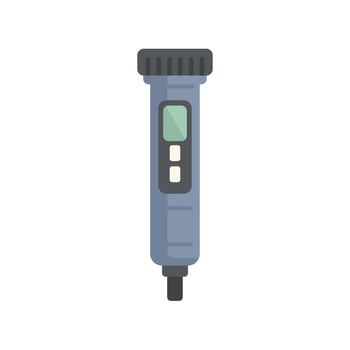 Digital tds meter is showing water quality test result vector