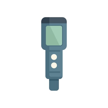 Electronic device showing empty screen displaying two white buttons vector