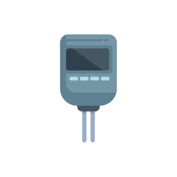 Digital soil meter measuring soil condition for agriculture vector