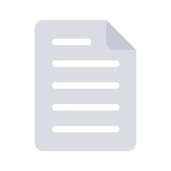 A simple document icon symbolizing paperwork, reports, or files vector