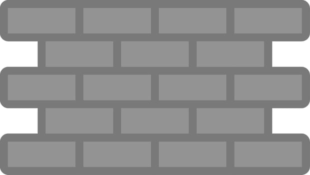 Brick Wall Icon Design vector