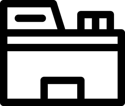 A printer icon on a white background vector