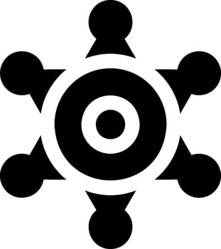 A black and white logo of a group of people vector