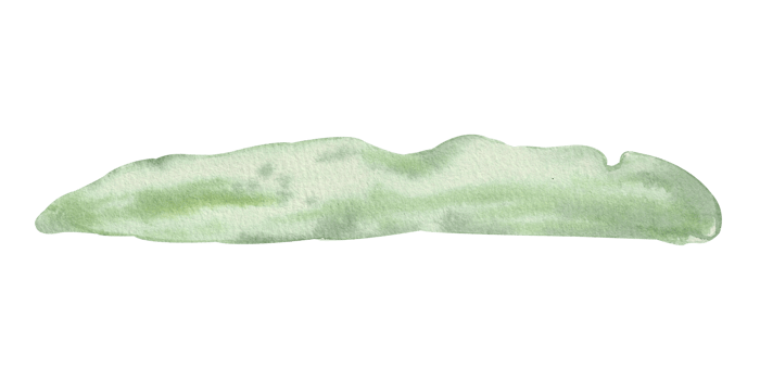 Watercolor green hill isolated on white background. Hand drawn abstract illustration, landscape element. png