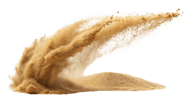 Nice Flying sand isolated on transparent background png