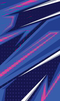 Geometric racing style sublimation jersey design vector