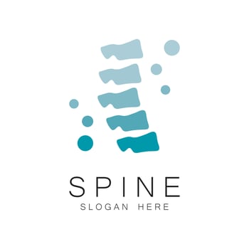 Spine care symbol logo template illustration design vector