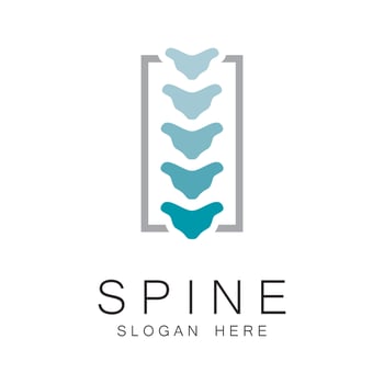 Spine care symbol logo template illustration design vector