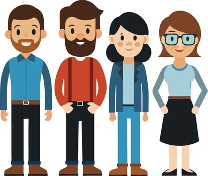 People Figures in Art vector