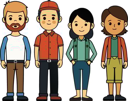 Isolated Human Designs vector