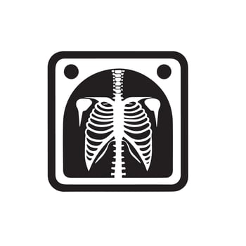 X Ray Icon, Health Symbol, Medicine Symbol, Medical Symbol vector