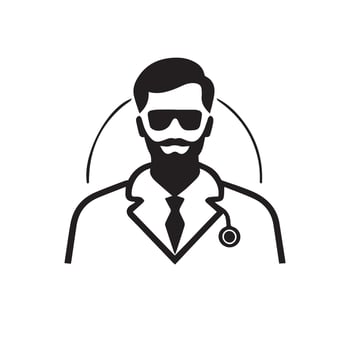 Medical Doctor Icon, Medicine Logo, Star Of Life, First Aid Sign vector