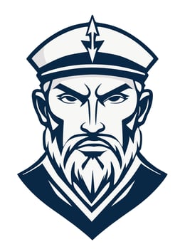 Vintage sailor design, nautical heritage or maritime tattoo style. Ideal for emblem or logo. vector