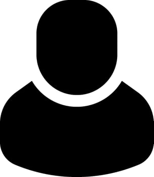 A black and white silhouette of a person vector