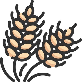 Wheat icon illustration vector