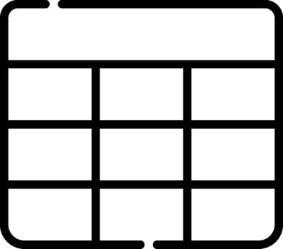 A calendar with four squares on it vector