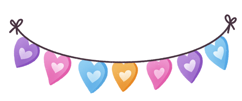 bunting cute hanging flag banner png