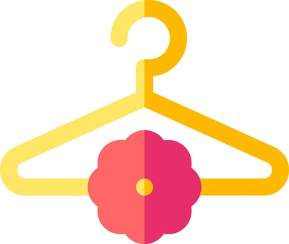 A pink flower on a hanger vector