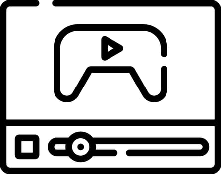 A game controller icon on a white background vector