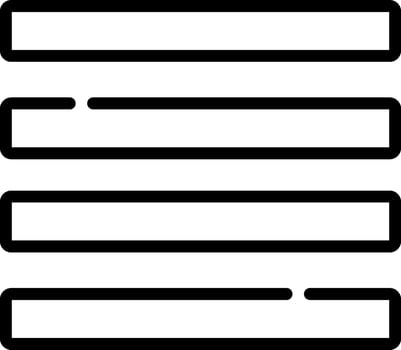 A black and white icon of a line vector