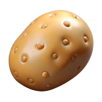 3d vegetable icon, potato png