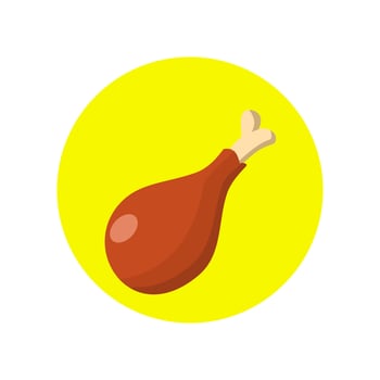 chicken drum stick vector