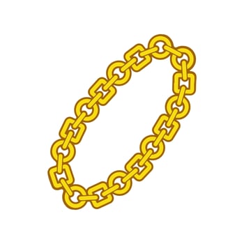Luxurious Design of a Golden Chain Elegant vector