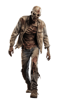 Zombie Isolated on Transparent Background png