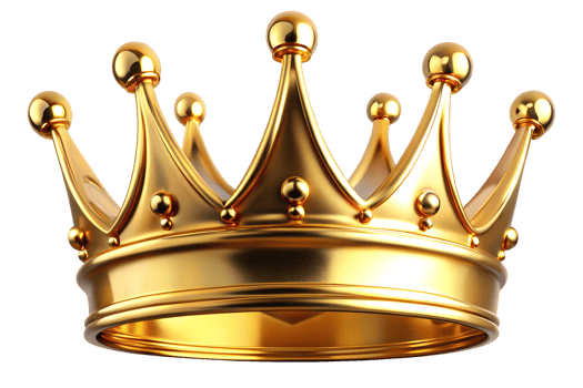 A Golden Shiny Crown png