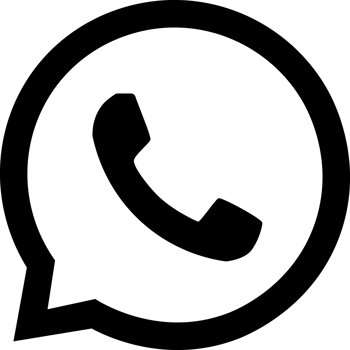 Whatsapp icon in black png