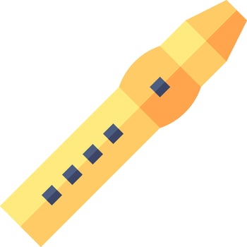 A yellow pencil with blue dots on it vector