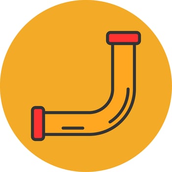 Pipe Filled Multi Circle Icon vector