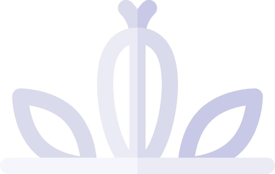A crown with leaves on it vector