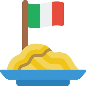 Italy flag icon vector