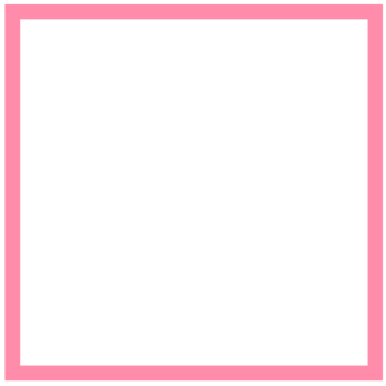 A pink square frame on a transparent background png