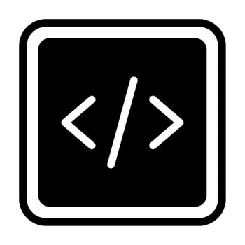 Code Symbol start up icon illustration vector