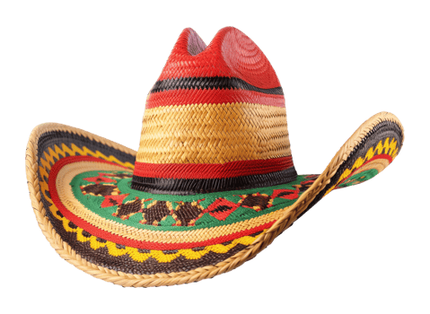 Mexican Hat Isolated on Transparent Background png