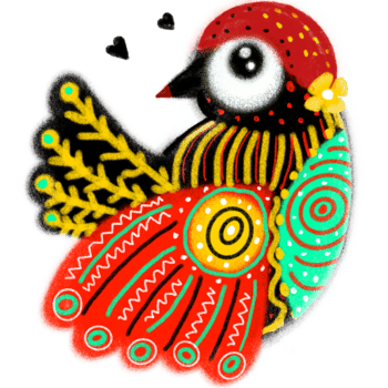 Cute bird,cartoon bird,love bird,colorful bird png